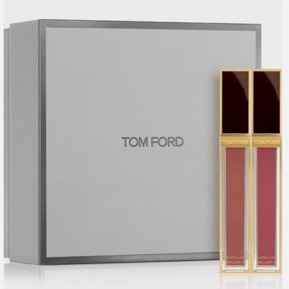 Tom Ford Lipgloss Luxe Duo Gift 08 Inhibition & 22 Sunshine Pink .19 fl oz/5.5ml - Picture 1 of 4